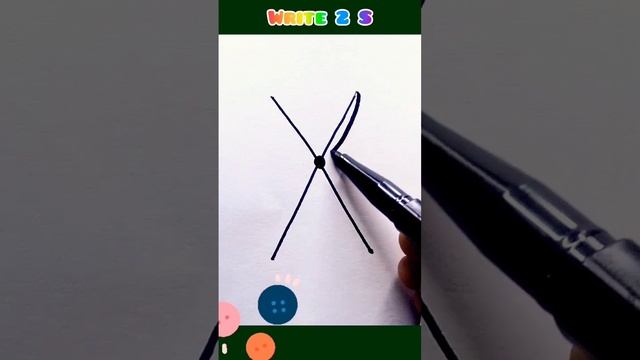 Draw a scissor using numbers and letters| #draw #simpledrawing #simplestrokes #us #digitalpainting смотреть онлайн