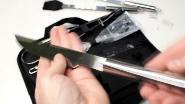 Набор для барбекю в чехле (5 предметов) – обзор от магазина подарков «Счастливый случай» смотреть онлайн