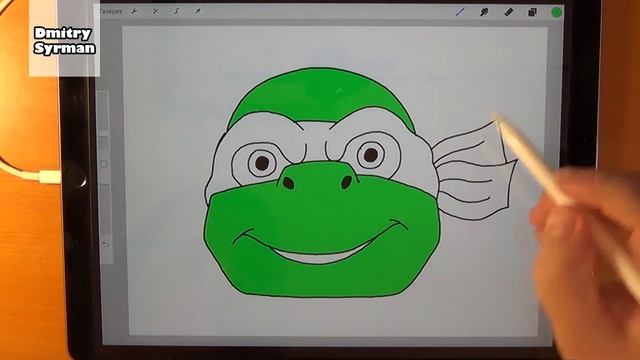 How to draw ninja turtles Michelangelo, Как нарисовать черепашку ниндзя смотреть онлайн