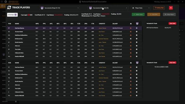 Draft Day Sports Pro Basketball 23 Sacramento Kings Trade Deadline Moves! смотреть онлайн