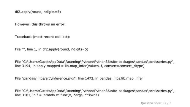 Pandas : decimal.InvalidOperation error when rounding values in Series смотреть онлайн