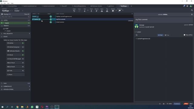 How to work in git #3. GitKraken. Push, Pull and Stash смотреть онлайн