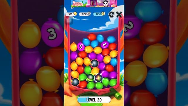 My Talking Angela - Balloon Splash Game High Score 157,342 points (Level 32) смотреть онлайн