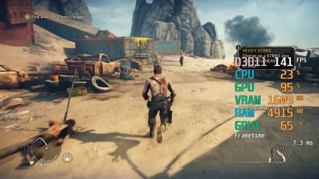 GeForce GTX 1660 -- AMD Ryzen 5 2600 -- Mad Max FPS Test смотреть онлайн