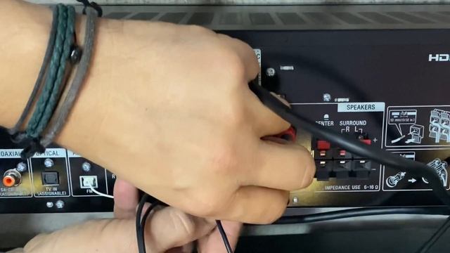 Sony STR-DH 590 AV Receiver Cable Connections.     #avreceiver #homecinema @SonyEuro