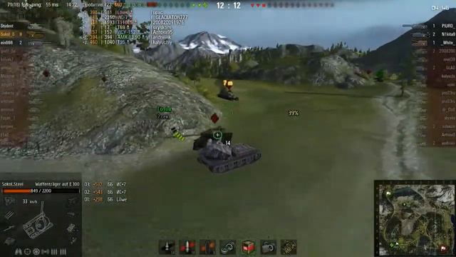 WoT это да!~Waffenträger auf E 100~11 Фрагов смотреть онлайн