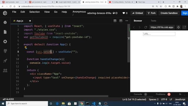 React.js Youtube Video Embed as a IFrame Using React-Youtube and get-youtube-id Library Full App смотреть онлайн