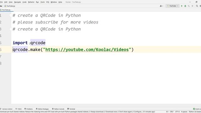 How to create QR Code in Python смотреть онлайн