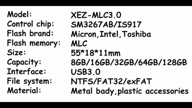 Флешка SONIZOON XEZ-MLC3.0 - USB 3.0, MLC память и SM3267AB - в поисках надёжной флешки смотреть онлайн