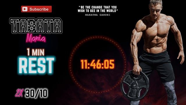 TABATA 30/10 - 4X with 1 min REST - by NEFFEX & TABATAMANIA смотреть онлайн