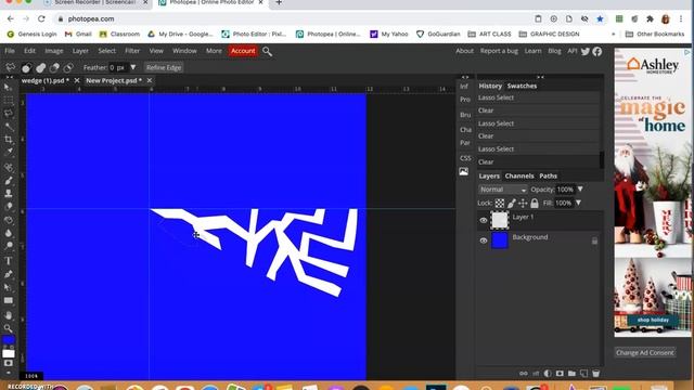 Make a Snowflake Using Photopea смотреть онлайн