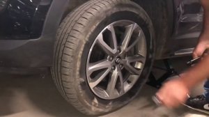 ПОДРОБНАЯ ИНСТРУКЦИЯ ПО ЗАМЕНЕ КОЛЕСА НА ХЁНДЕЙ САНТА ФЕ.ШОПИНГ В ГОРИЗОНТЕ.СЕЛО КОЛЕСО.