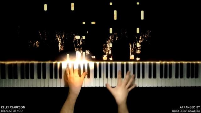 Kelly Clarkson - Because of You | Piano Cover Tutorial смотреть онлайн
