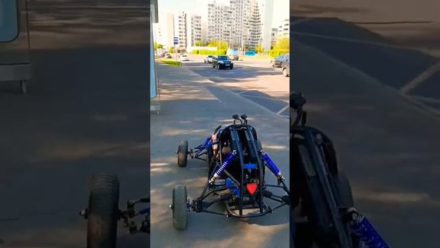Подросли, гуляем уже на электро кросс карте без поводка) #багги #электрокартинг #кросскарт #gokart смотреть онлайн