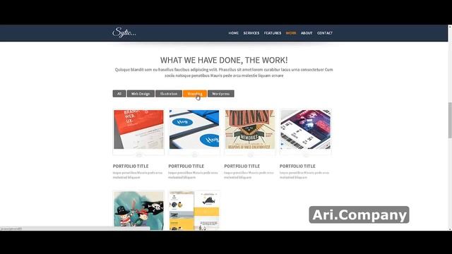 WordPress шаблон Sytic One- Page - Ari.Company смотреть онлайн
