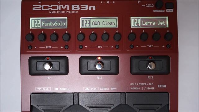 ZOOM B3N B3next Multi-Effects Processor for Bass PATCH 019-027 смотреть онлайн