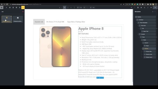 Dynamic tabs in Bricks Builder | Nestable Tab + Query Loop смотреть онлайн