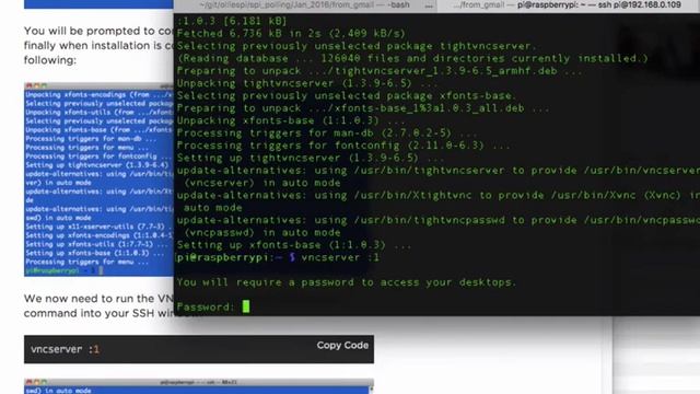 Getting Started with Raspberry Pi 4: Configuring VNC via SSH (mac/linux) смотреть онлайн