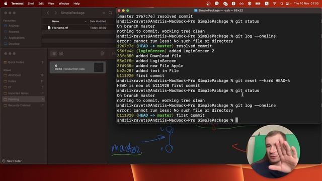 13. Git. Обережно з командою RESET! Готуємось до ребейзу, відміняємо попередні коміти. смотреть онлайн