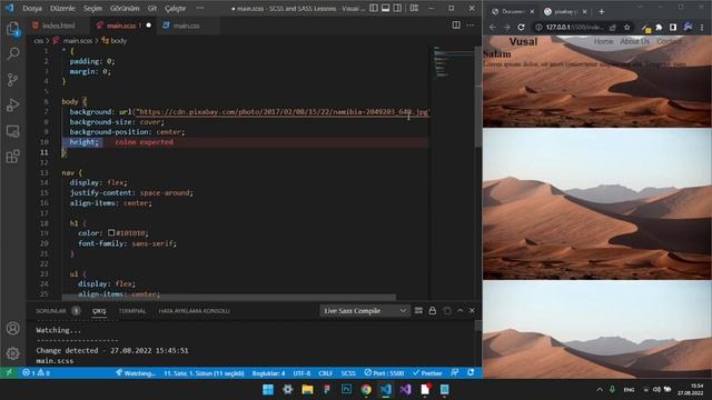 BİR VİDEODA SASS - SASS VƏ SCSS DƏRSİ #sass #scss смотреть онлайн