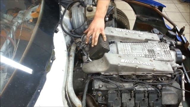 Mercedes M113 Kompressor Engine First Start