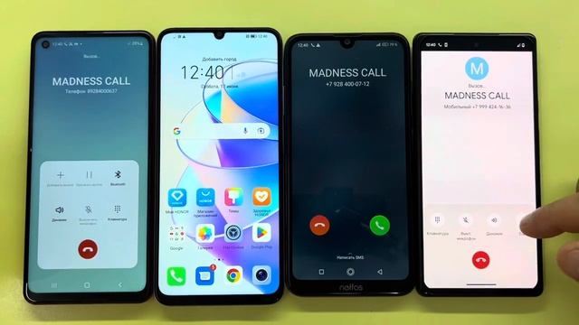 MADNESS Incoming Call Google Pixel 6Pro Vs Neffos X20Pro Vs Samsung Galaxy A21s Vs Honor X7a смотреть онлайн