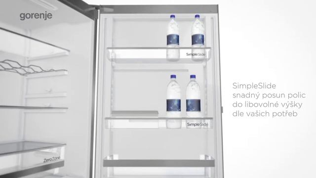 Chladnička Gorenje - SimpleSlide snadný posun polic смотреть онлайн