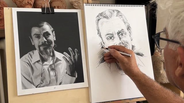 How To Draw A Portrait ? 8 Min Time-lapse Performance ! смотреть онлайн