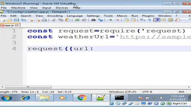 Parsing weather JSON API data in NodeJS APP смотреть онлайн