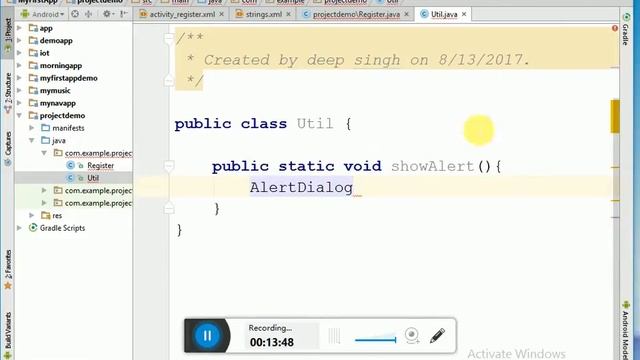 Registeration in android with SqliteDatabase смотреть онлайн