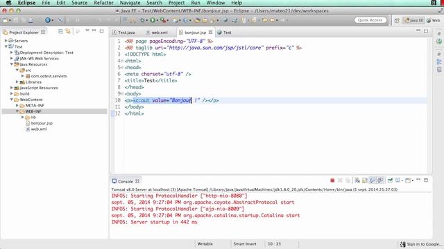 Développez des sites web avec Java EE: Mettre en place la JSTL смотреть онлайн