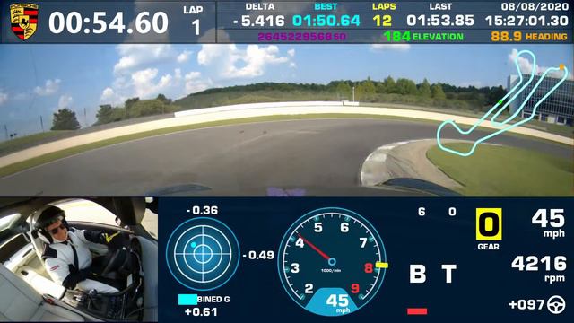 Barber lap, Saturday 8-8-20, 1:50:27, Final Session, Lap 13 смотреть онлайн