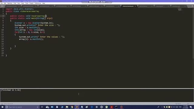 Reverse Array Elements | Java Coding Tutorials | Using Methods | Sublime | смотреть онлайн