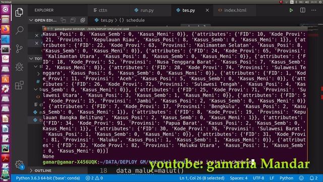 Toturial membuat Web Pantau Data Corona Menggunakan Flask (Python) + API Secara realtime смотреть онлайн
