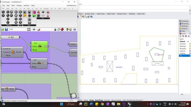 Computational Load Take Down for Tributary Area Method using Grasshopper and Python смотреть онлайн