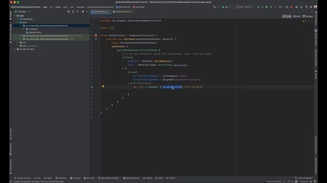 Android Moderno desde Cero | Jetpack Compose con Material Design 3 | Función Remember y Switch смотреть онлайн