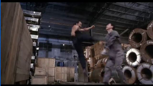 Donnie Yen & Robin Shou Fight Scene In Tiger Cage 2 1990 With John Salvitti & Michael Woods
