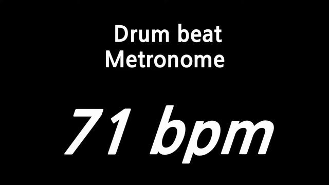 71 bpm metronome drum смотреть онлайн