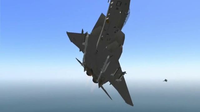 Lock On Modern Air Combat Xfire test 1 Su-27 vs F-15 C смотреть онлайн