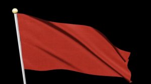 Free Video Footages - Red Flag Waving , Red Flag animation Motion Graphic