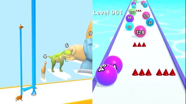 Long Neck Run | Ball Run 2048 - All Level Gameplay Android,iOS - NEW APK BIG UPDATE смотреть онлайн