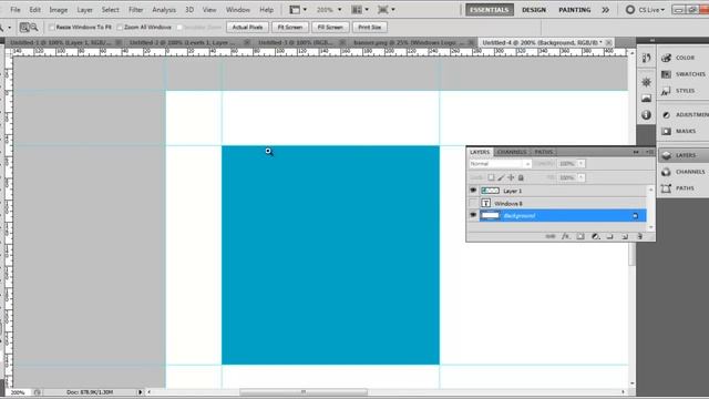 Photoshop Window 8 Logo Tutorial смотреть онлайн