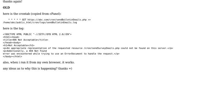 DevOps & SysAdmins: 406 Error with GET Cron Job? (2 Solutions!!) смотреть онлайн