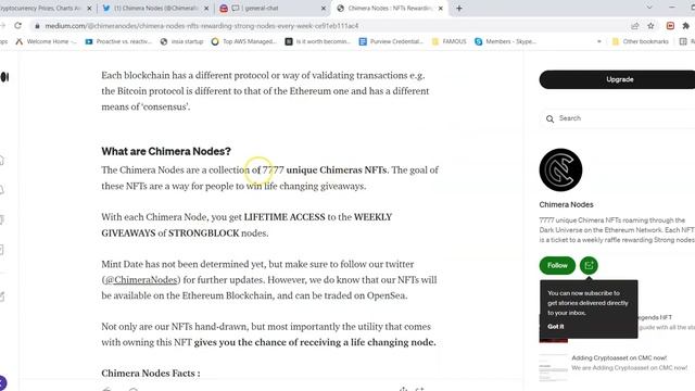 CHIMERA NODE New Crypto Passive Income project. Whitelist still Open смотреть онлайн