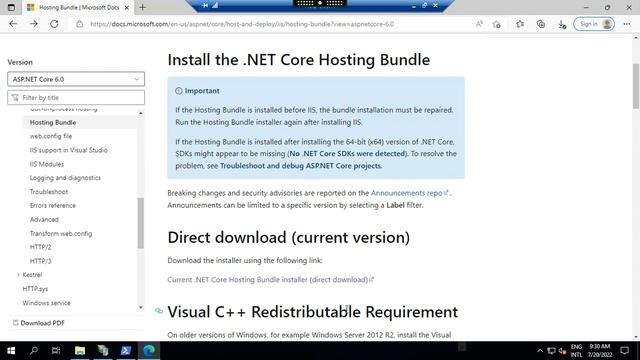 How to Deploy and Configure ASP.NET Core API in IIS windows server 2019. смотреть онлайн
