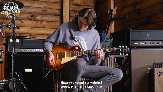 Gibson Custom Murphy Lab '59 Les Paul HP Top Royal Tea Burst Ultra Light Aged | SN: 931461 смотреть онлайн