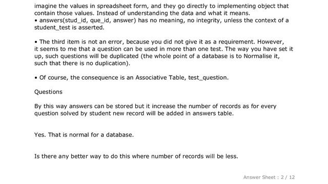 MySQL : Improve database design for online exam смотреть онлайн