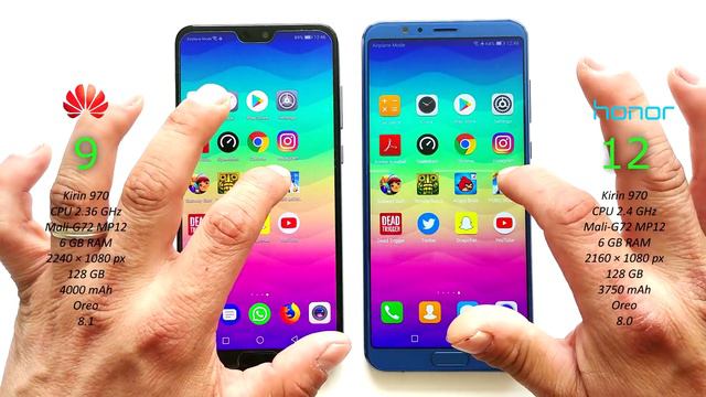 Huawei P20 Pro vs Honor View 10 - Speed Test! смотреть онлайн