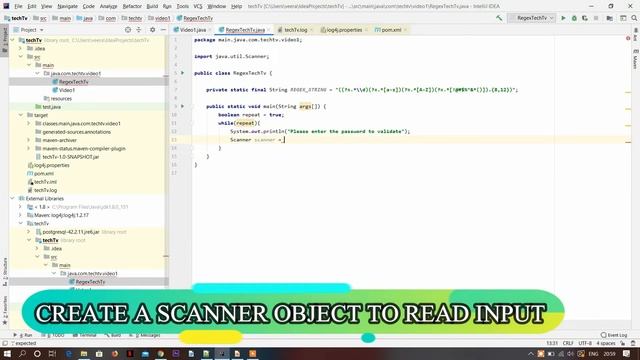 JAVA PASSWORD REGEX VALIDATION FOR BEGINNERS IN STEP BY STEP смотреть онлайн