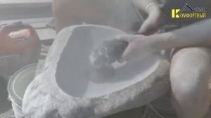 Раковина из камня своими руками. Ручная работа.